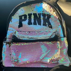 Vs Pink sequin backpack!